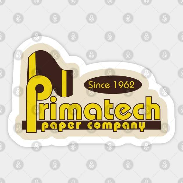 Primatech Paper Company Sticker by MoustacheRoboto